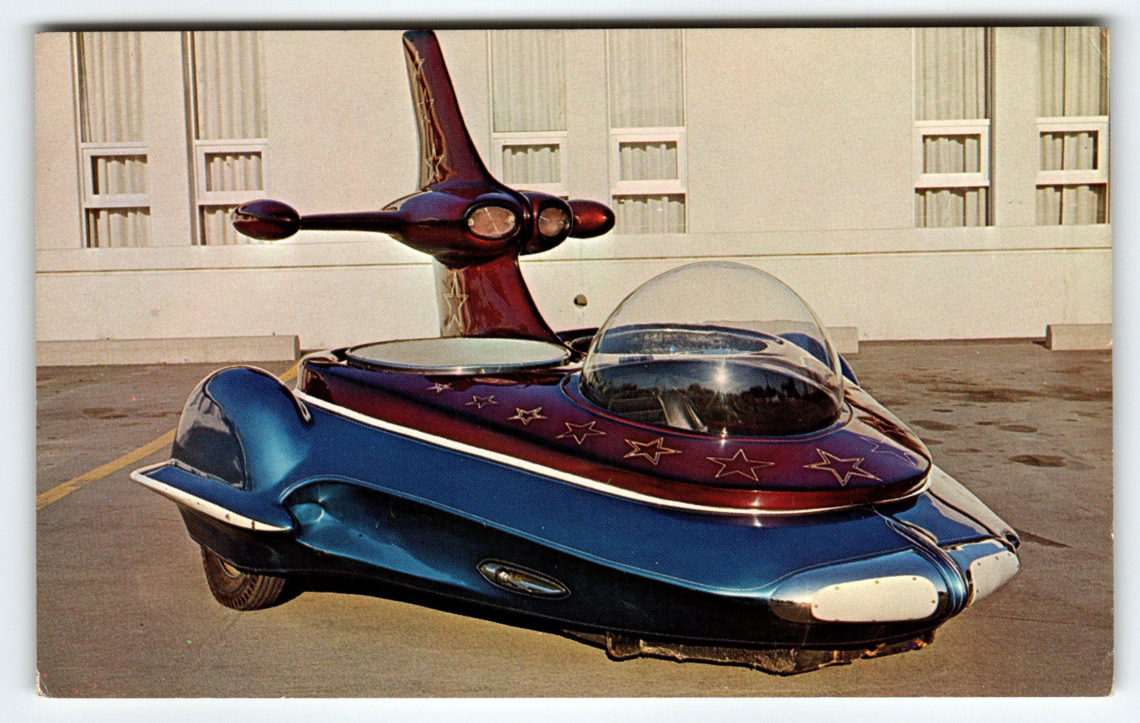 Hot Rod Postcard Ed Roth Ro-Tar Atomic Space Age Custom Car Vintage ...