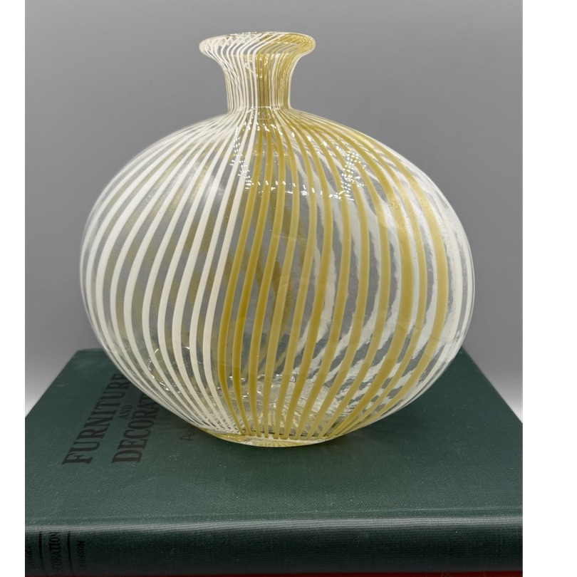 Vintage Murano Mezza Filigrana 