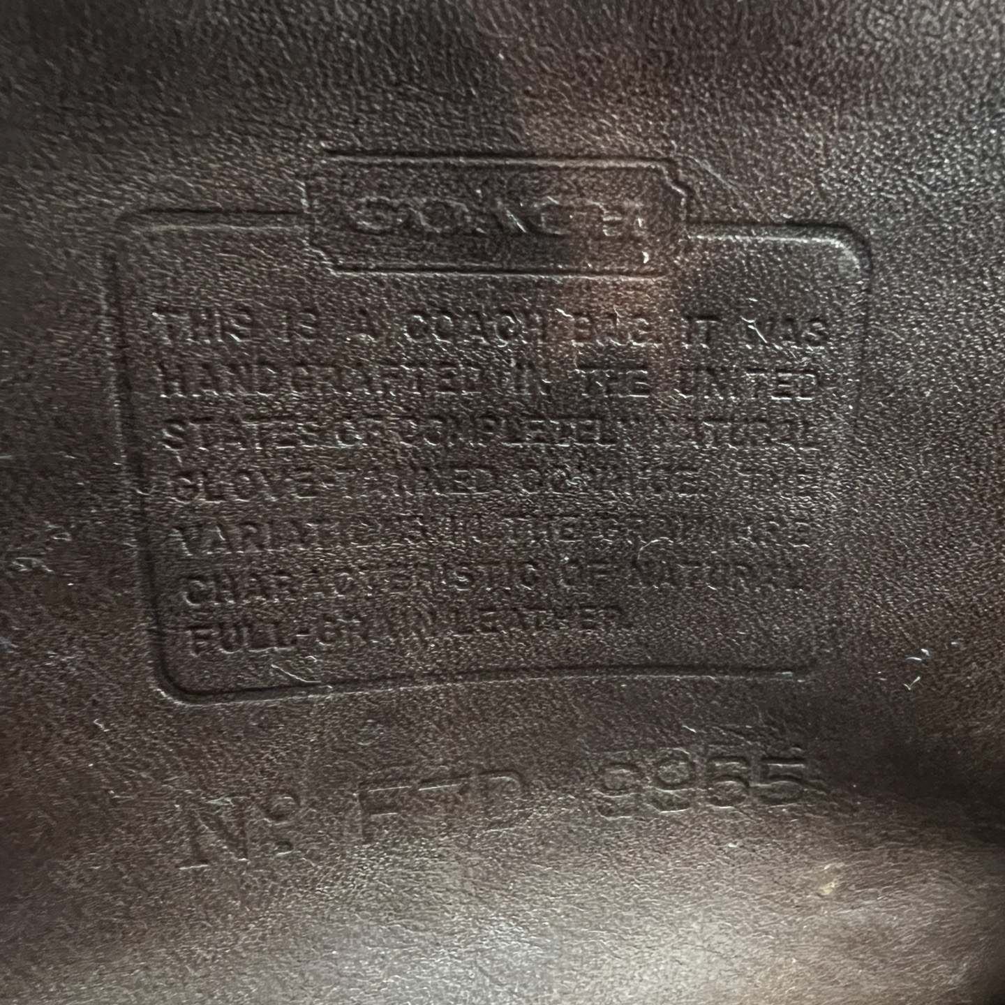 Coach Trail Bag 9965 BrownLeather Shoulder Purse