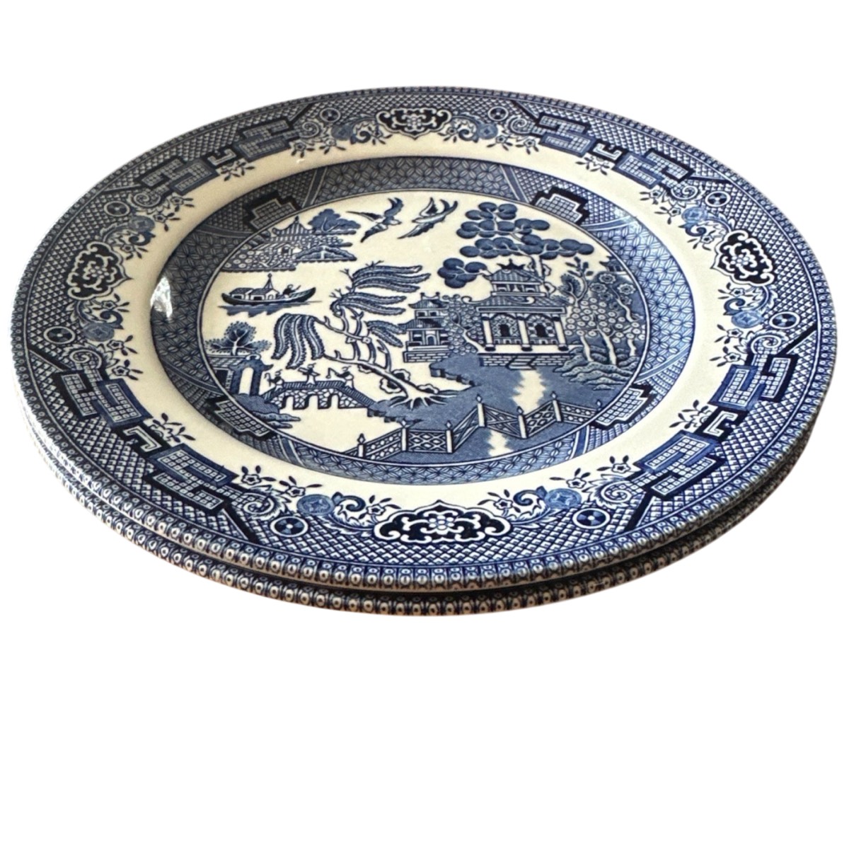 Willow Blue (Georgian Shape) by Churchill Made In England Salad Plate ...