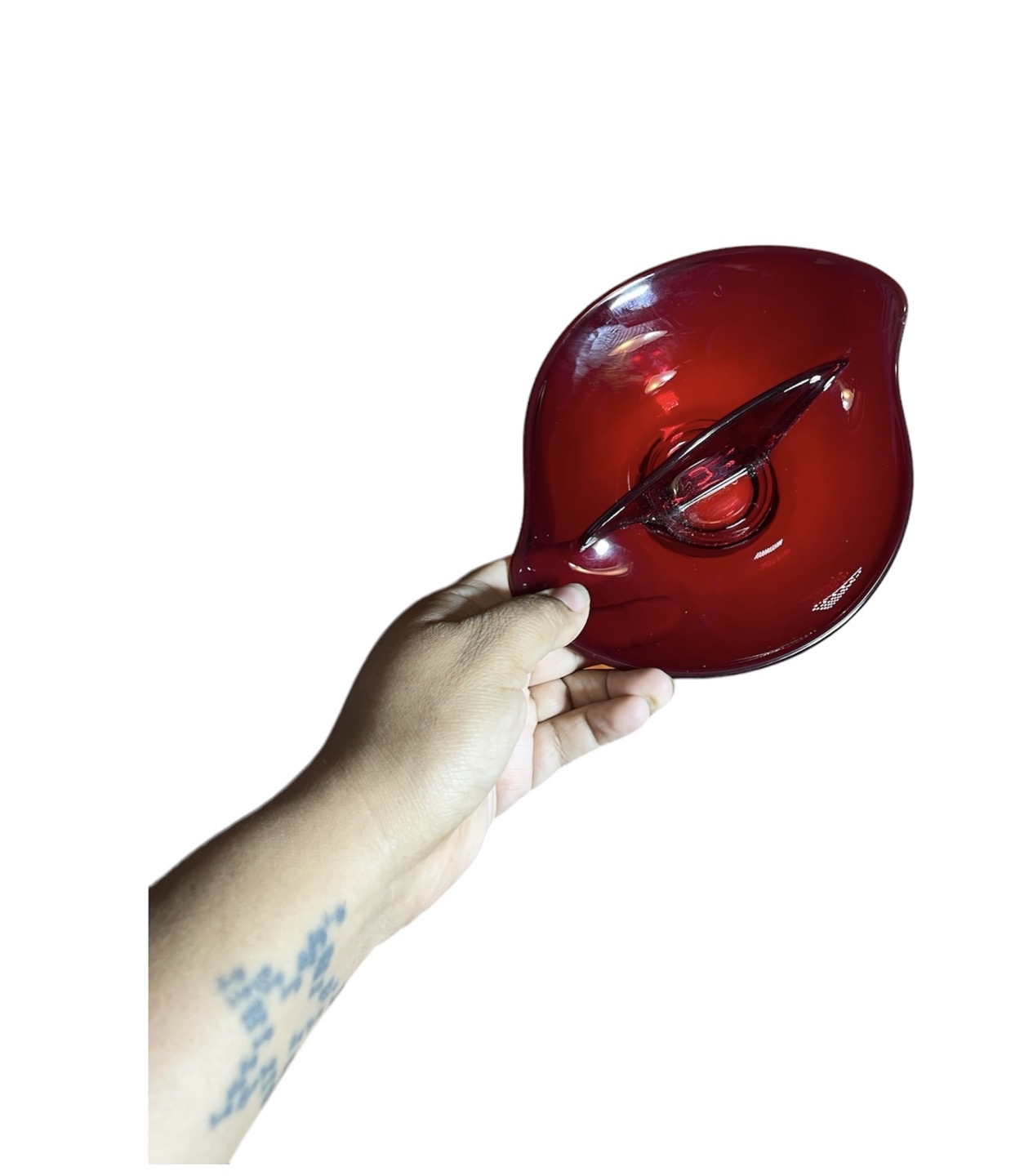 Ruby Red Divided Dish