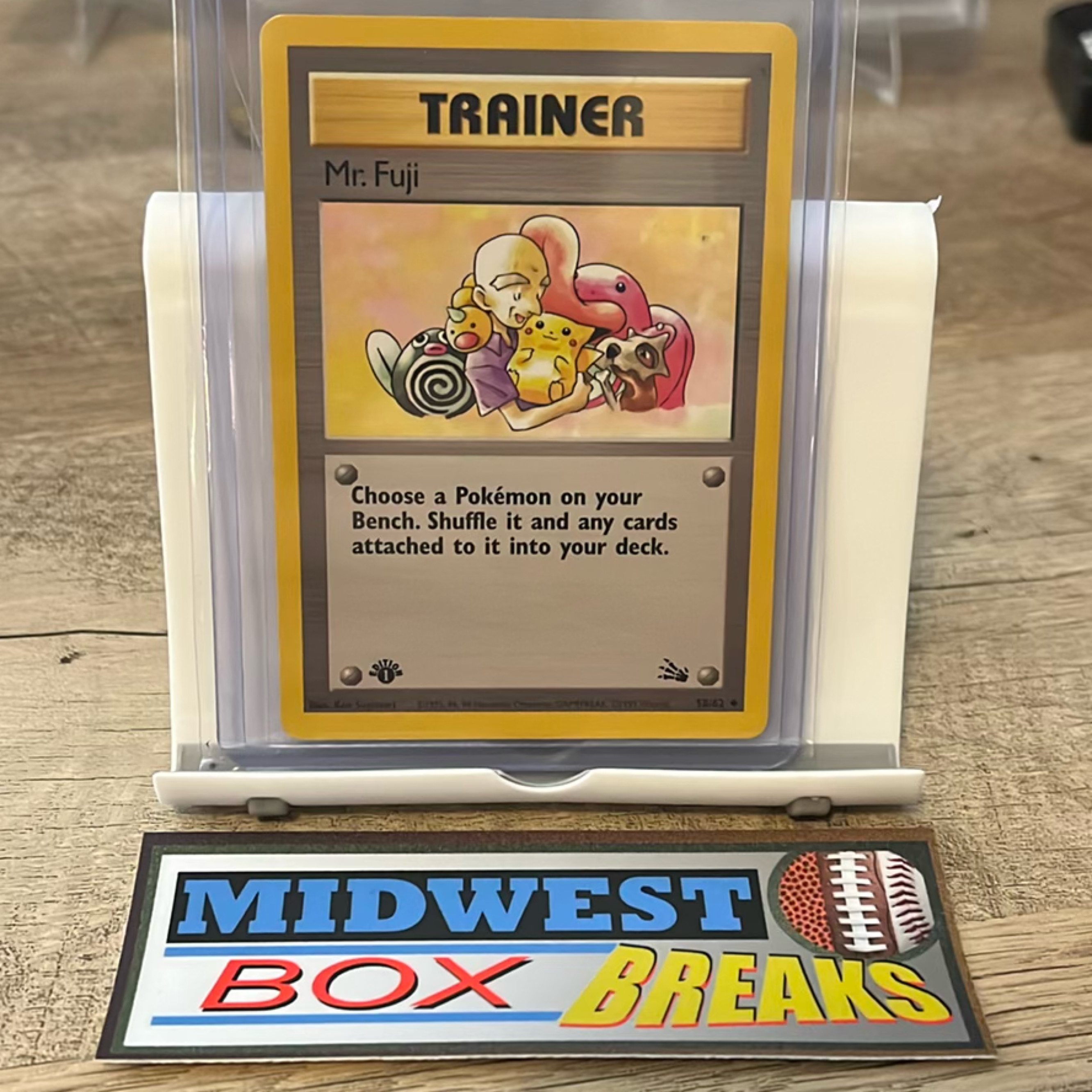 Pokémon 1st Edition Mr. Fuji 1999 Fossil Set 58/62