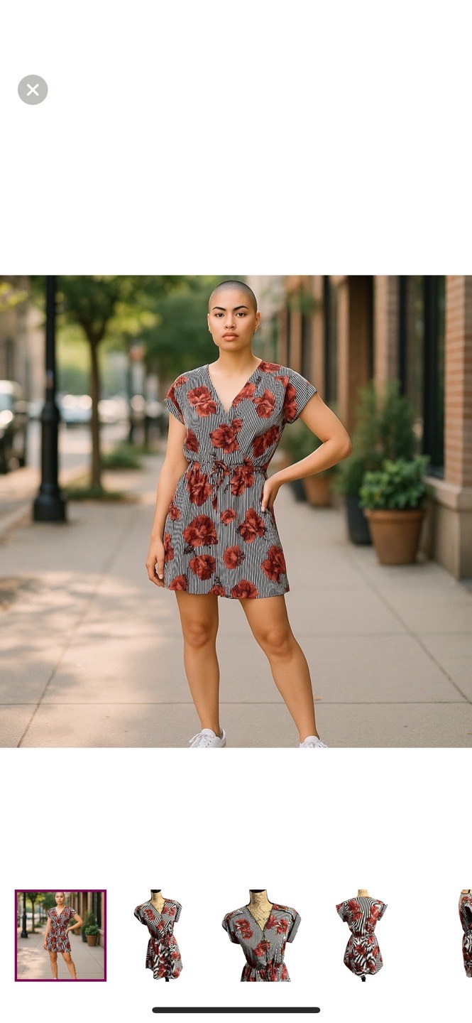 Robe Décontractée Multicolore Speed Control New York - Taille 3X Plus - Manches Cold Shoulder - Coupe Shirt