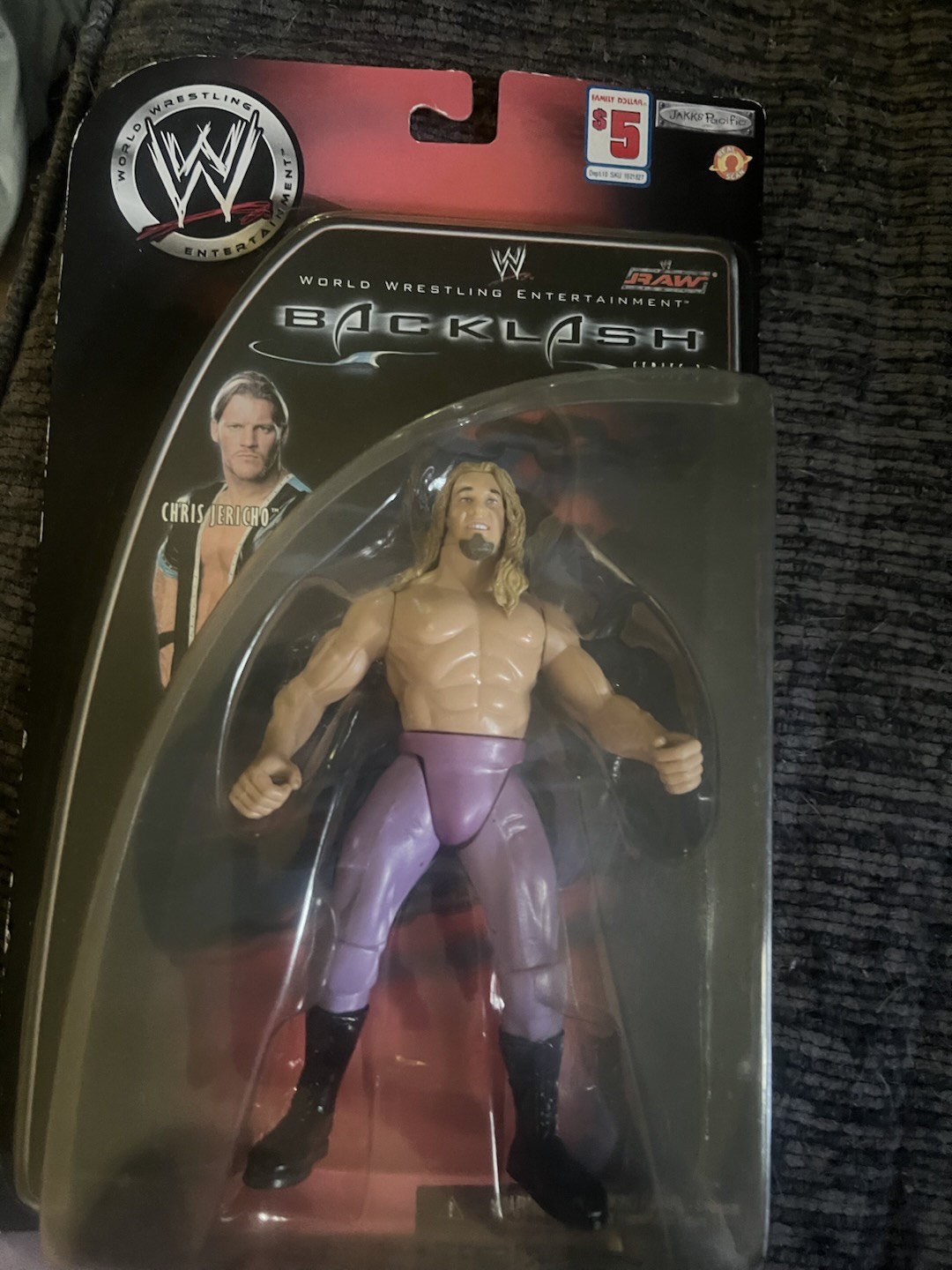 Figurine WWE Chris Jericho - Jakks Pacific Unlimited - 2003 - Articulée - NEUF Sous Blister