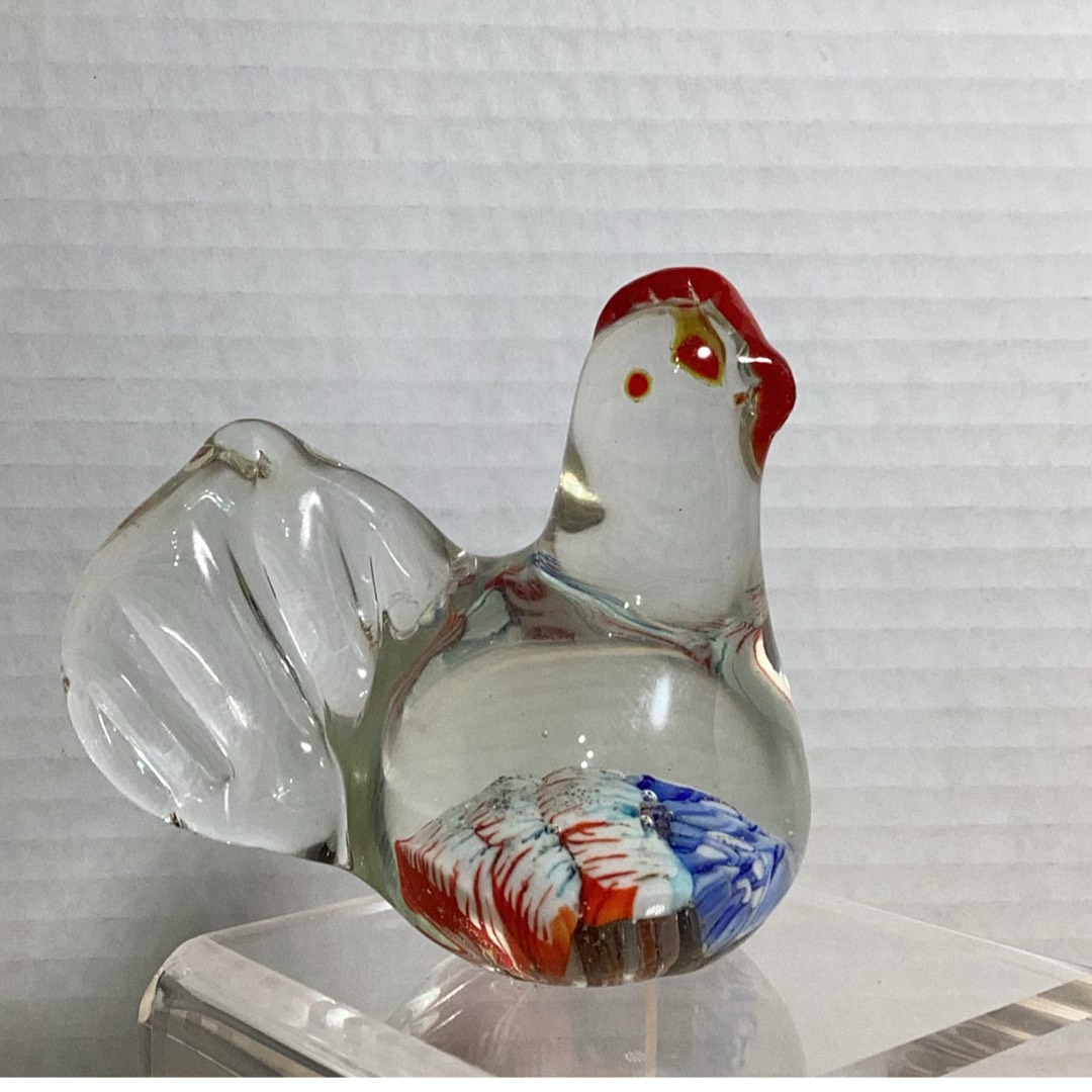 #06 Millefiori Rooster Paperweight