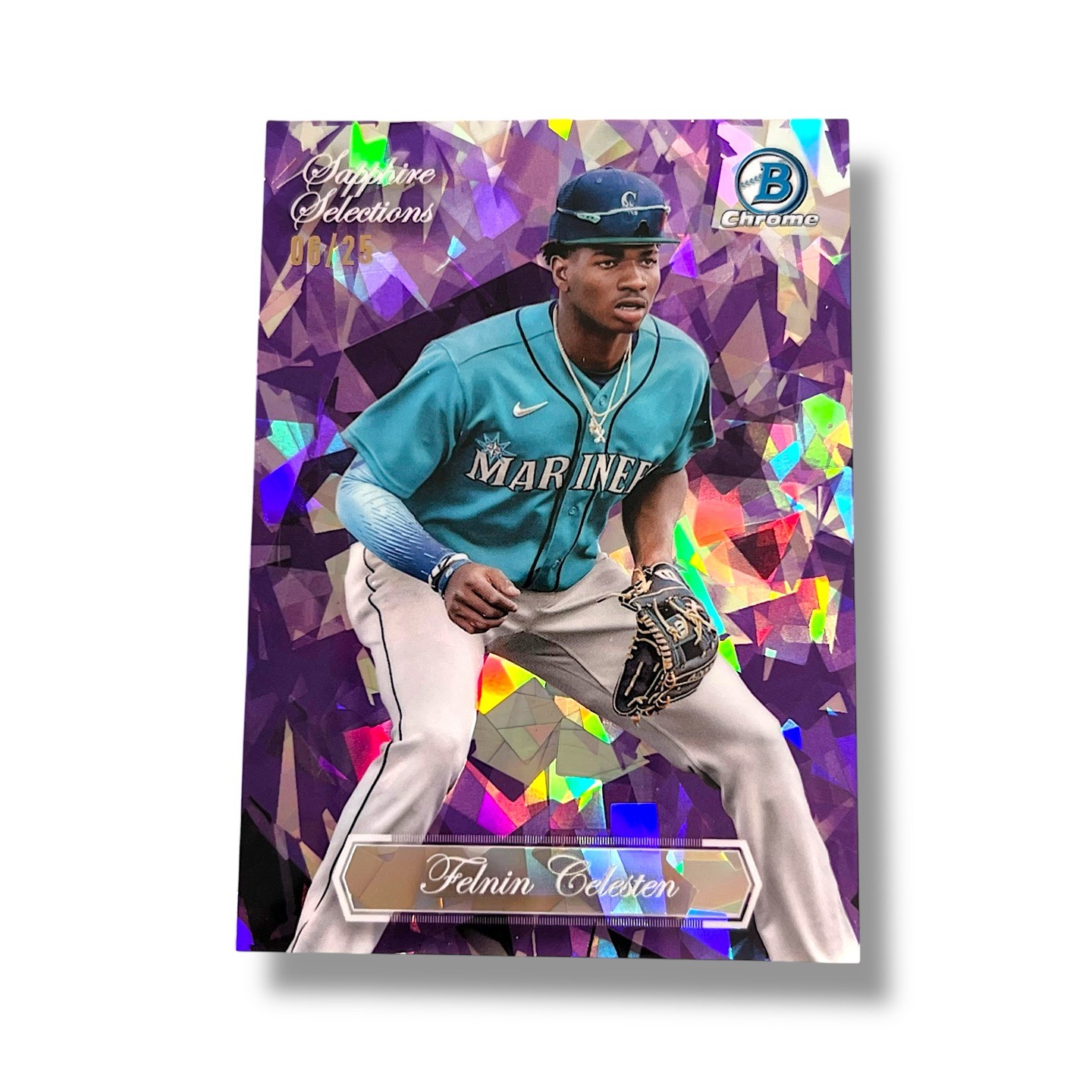 2023 Bowman Chrome Sapphire Selections Felnin Celesten Purple 06 