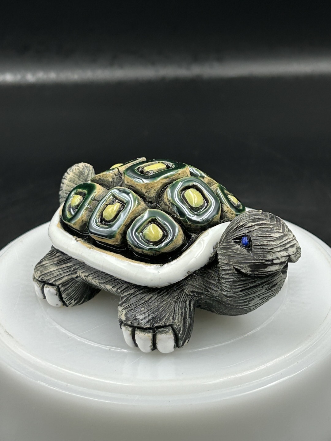 Artisania Riconada Uruguay TurtleFigurine With Colorful Shell. Read More