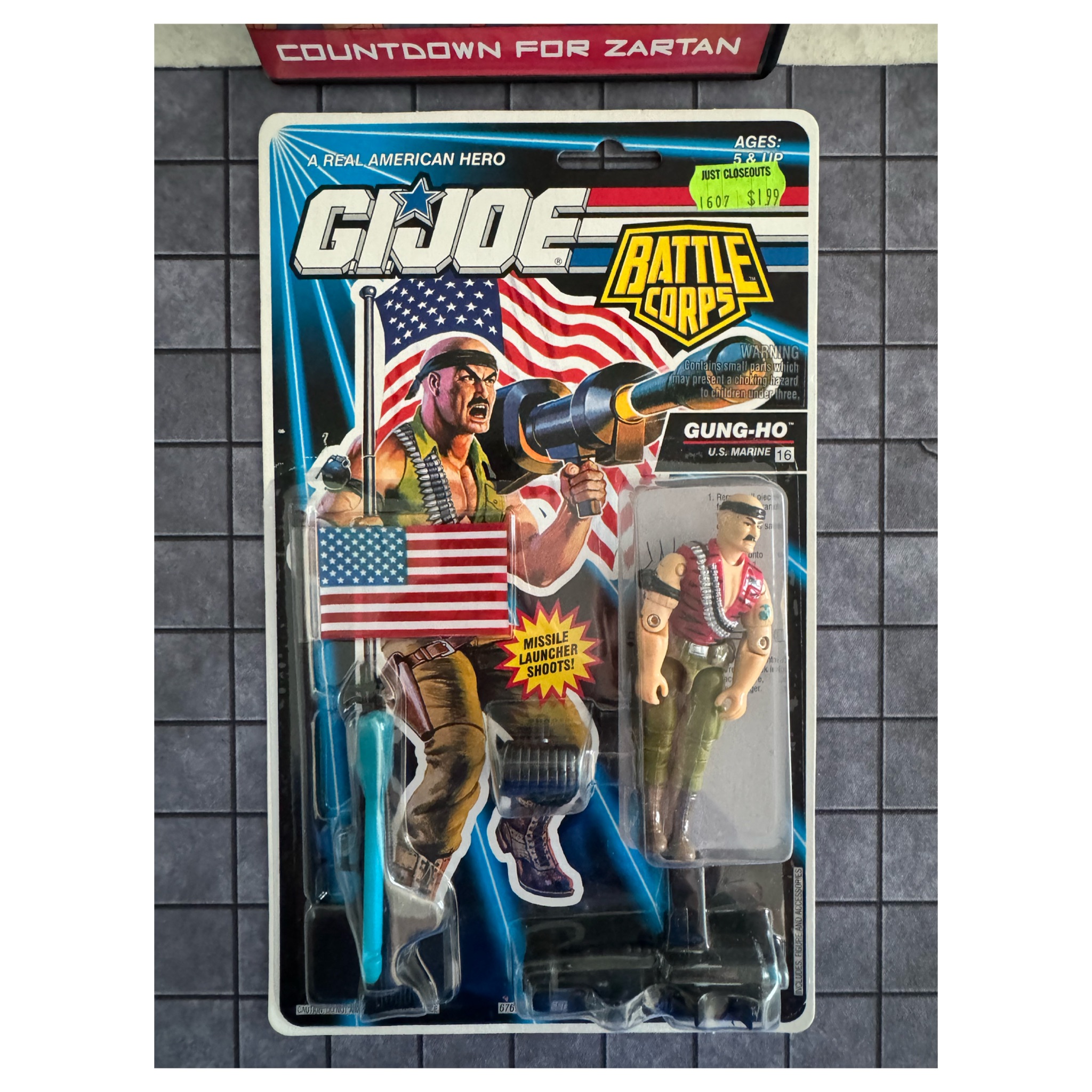 【即完売】  × ジョングク 90s ストレート 1993 GI Joe Battle Corps Gung-Ho v4 MOC MOSC
