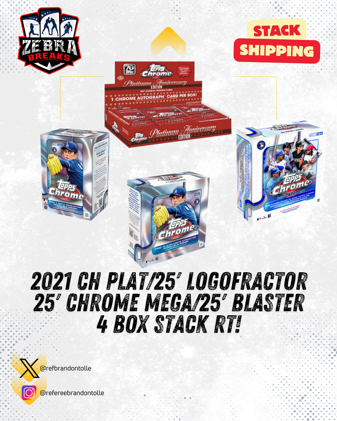 ZB 25632: 21' Platinum/25' Chrome 4 Box Stack Mixer 2