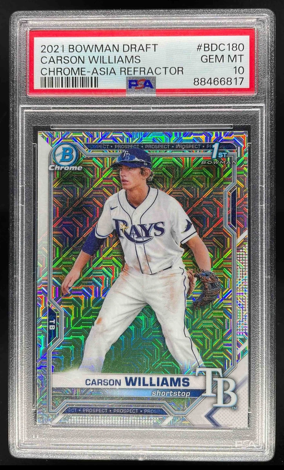 世界に１枚 TOPPS BOWMAN ART CARD Cardkulture TCG · 2021 Bowman Draft Carson Williams Chrome Asia