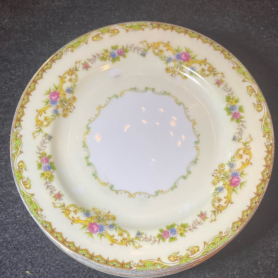 Set Of 6 Noritake Dessert Plates Eureka Pattern Made In Japan