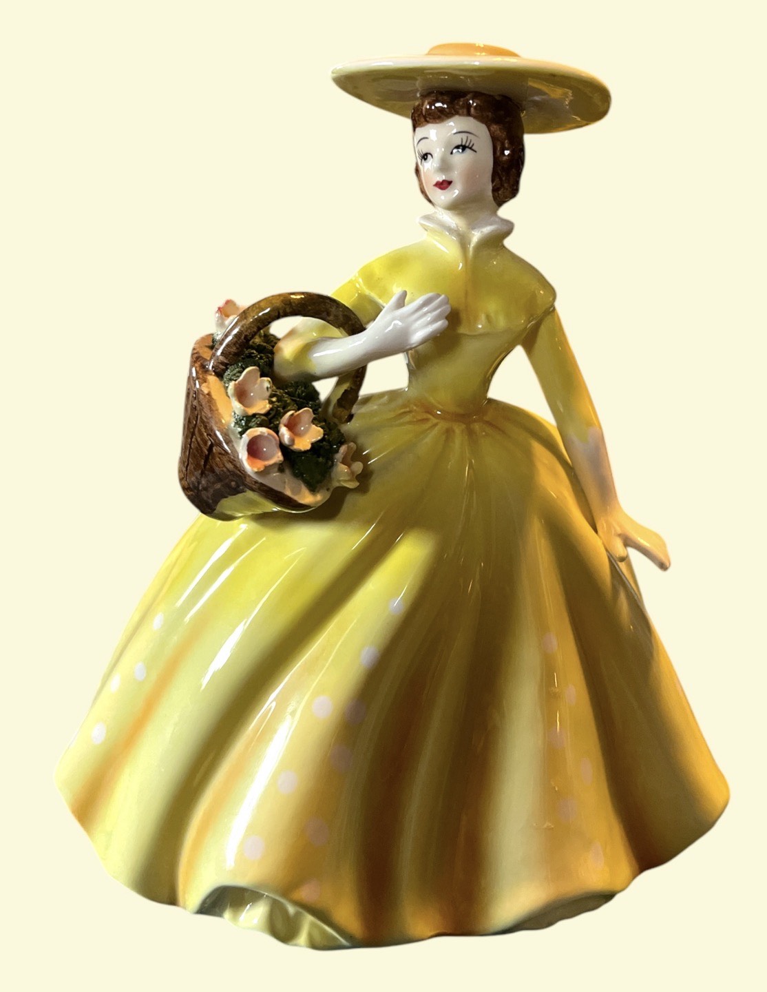 royal doulton figurines yellow dress "Sandra" (DEB) HN2275 The Polka Royal Doulton The Last Waltz