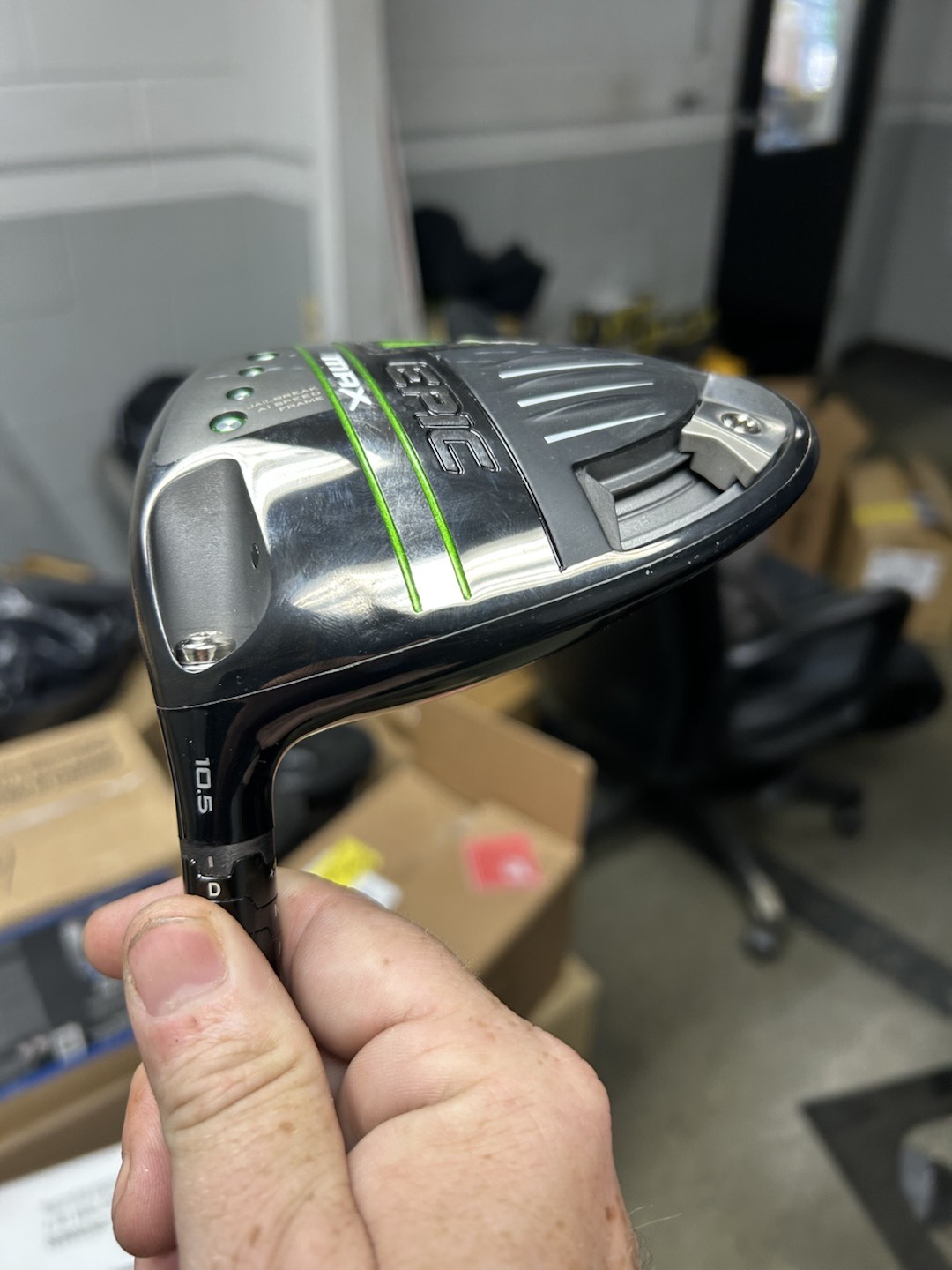 Lefty Callaway Epic Max Driver 10.5 With 65 Stiffflex Shaft