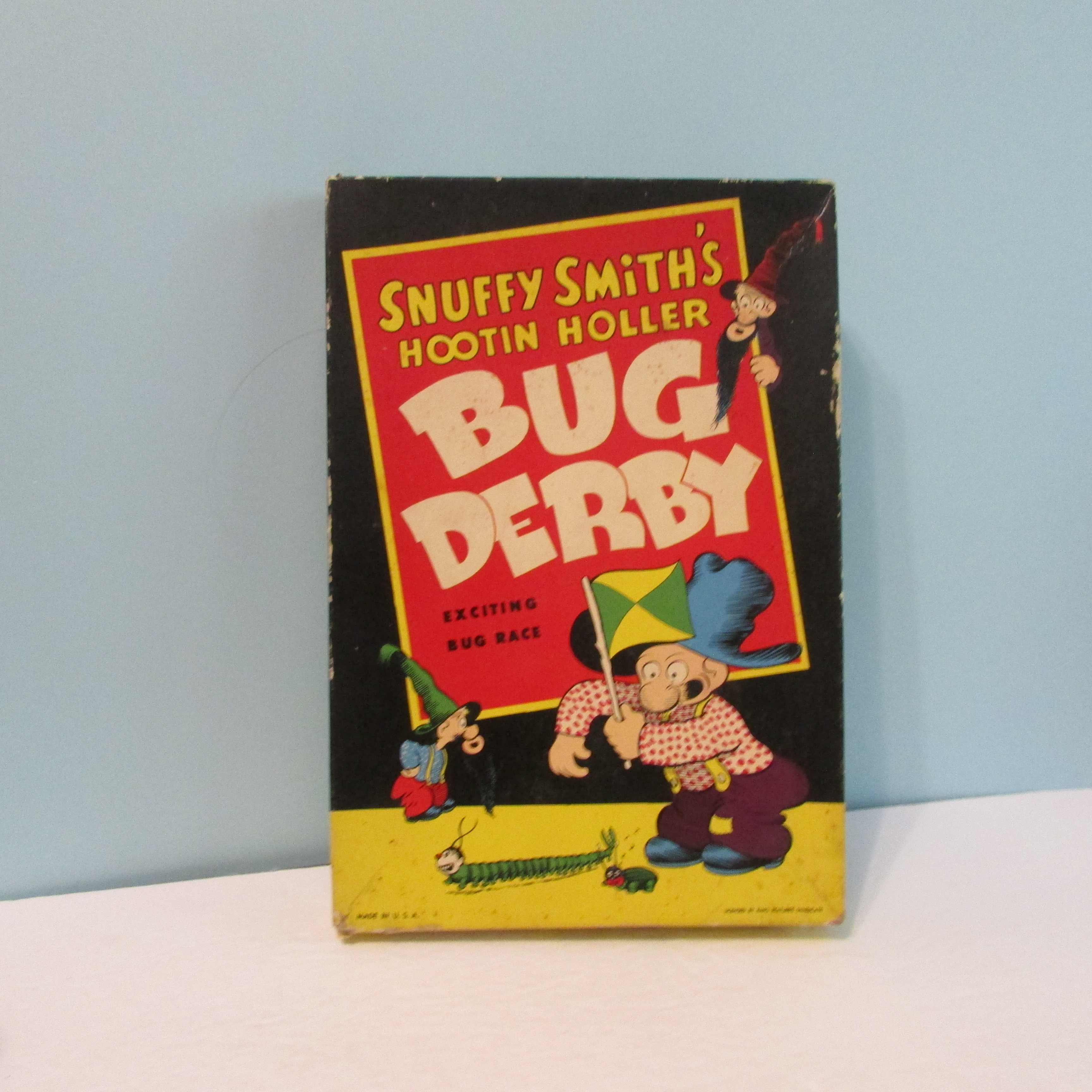 vintage Snuffy Smiths Hootin Holler Bug Derby board game Jaymar USA