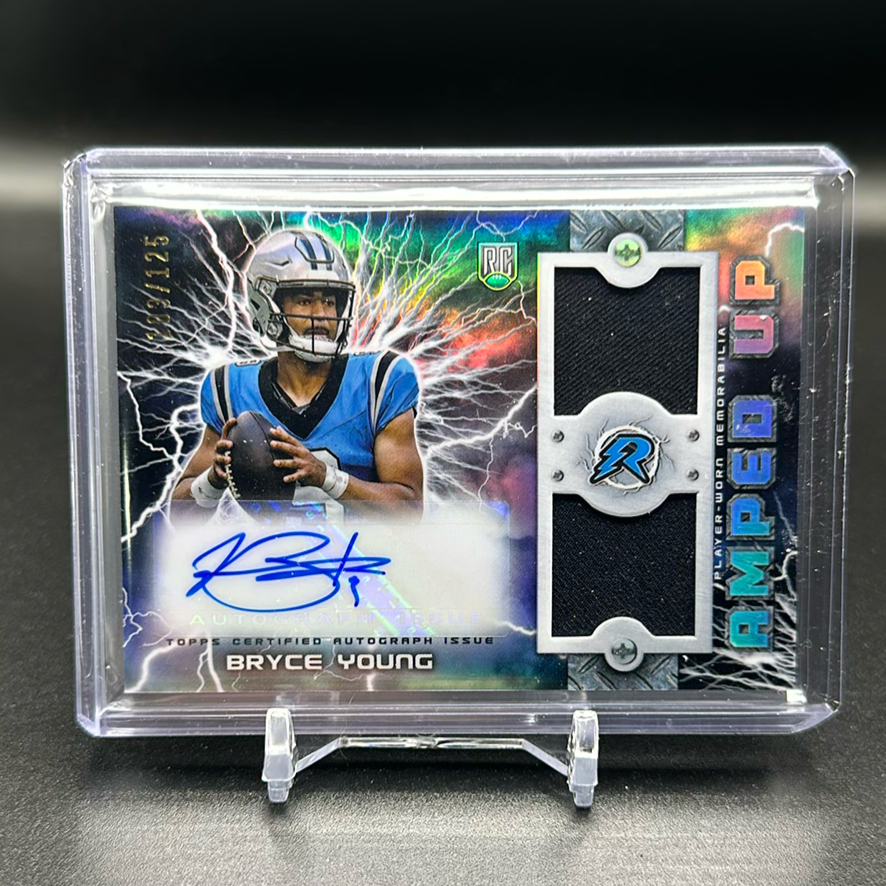 Bryce Young 2023 Topps Composite Resurgence Amped Up Swatch Autograph