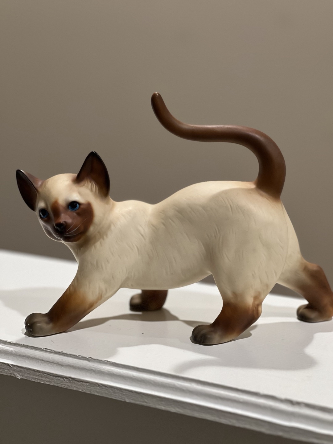 Cat Figure 🐈Ceramic Japanese Siamese Cat Figurine 🐈