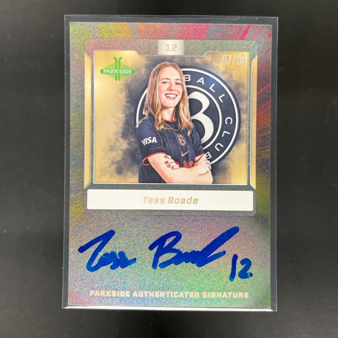 Tess Boade 2025 Parkside NWSL Vol 1 Signature Series Silver Foil /99 ...