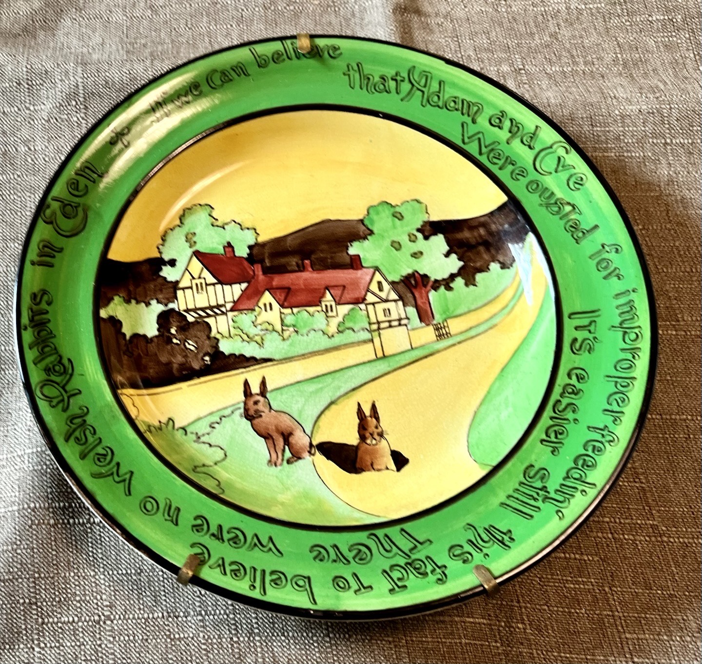 Welsh Rabbit Table Rare Antique Welsh Rabbit Plate Ye Olde English