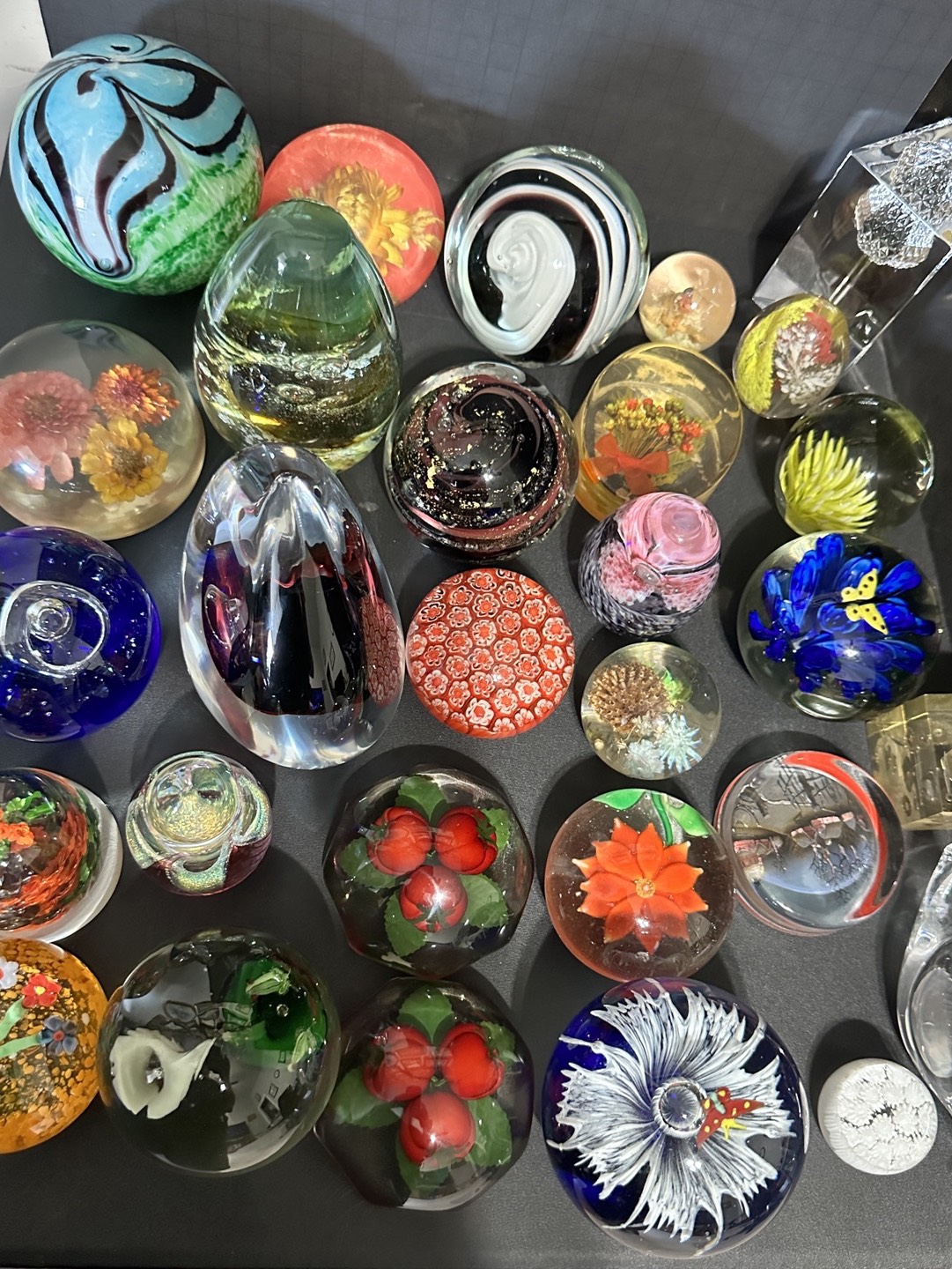 Multiple Paperweights A Pleather Of Paperweights!!