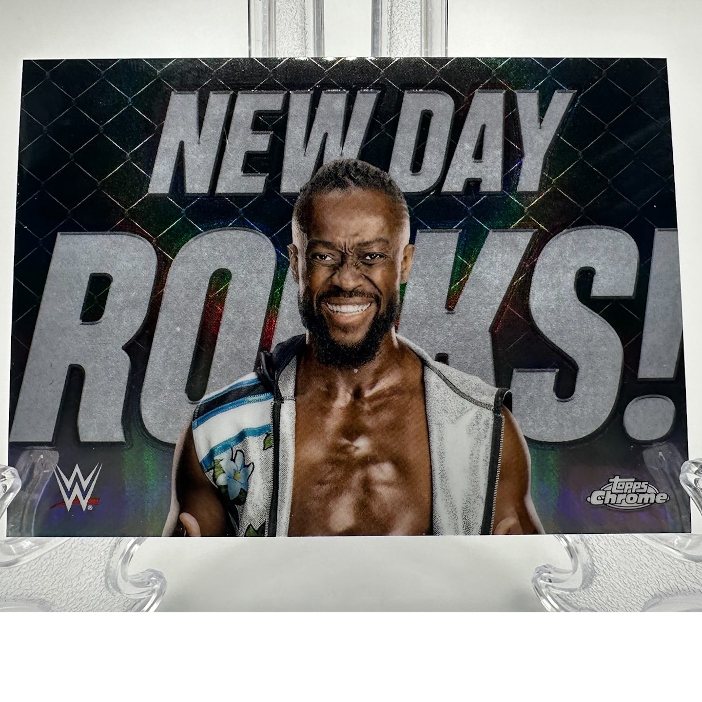 New Day Rocks 2025 Topps Chrome WWE Persona Case Hit Kofi Kingston New Day Rocks