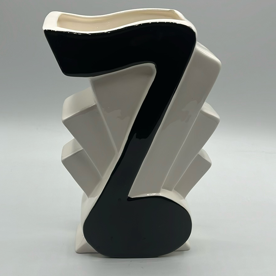 Clay Arts San Francisco 1988 Music Note Vase