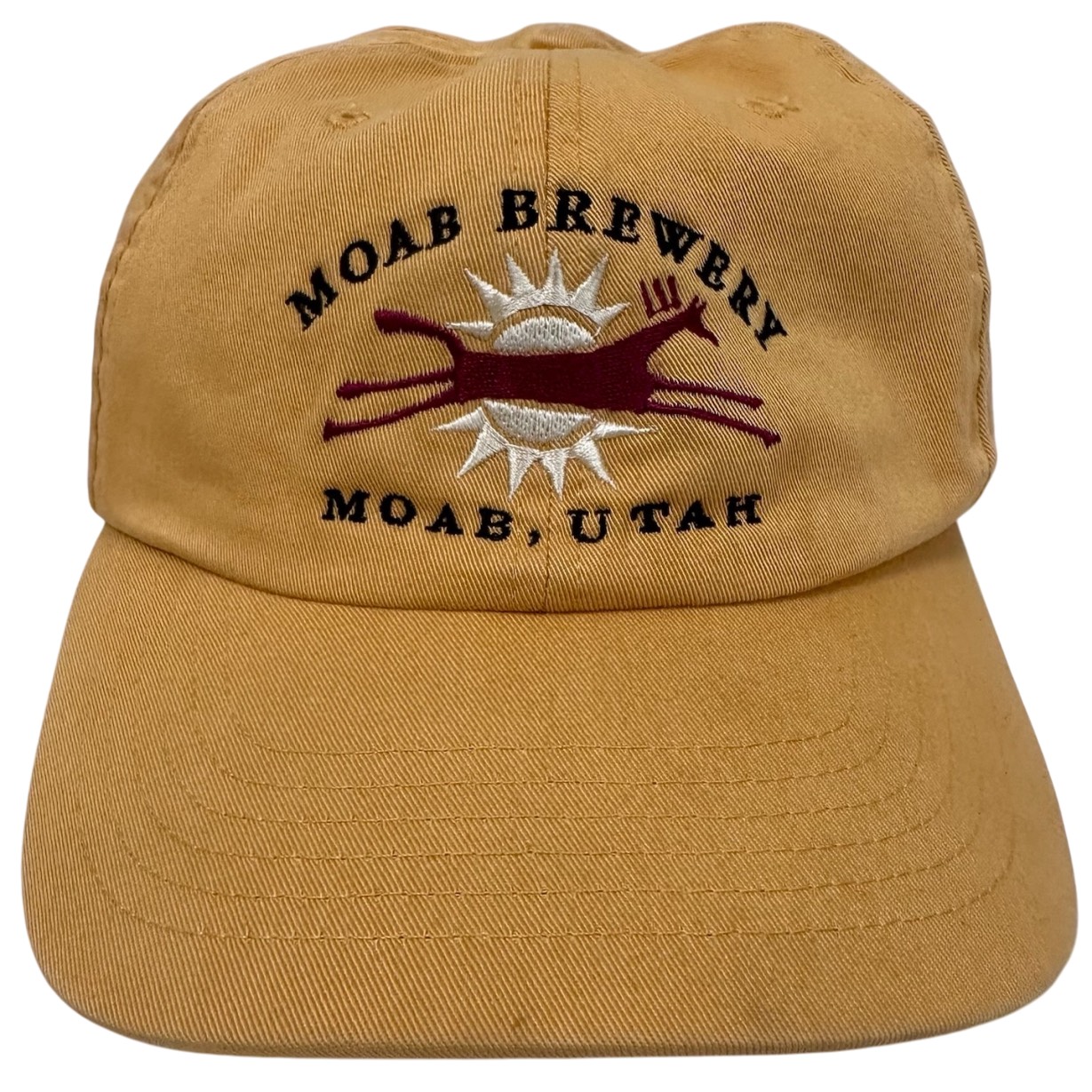 Moab Utah Brewery Golden Adjustable Strapback Hat