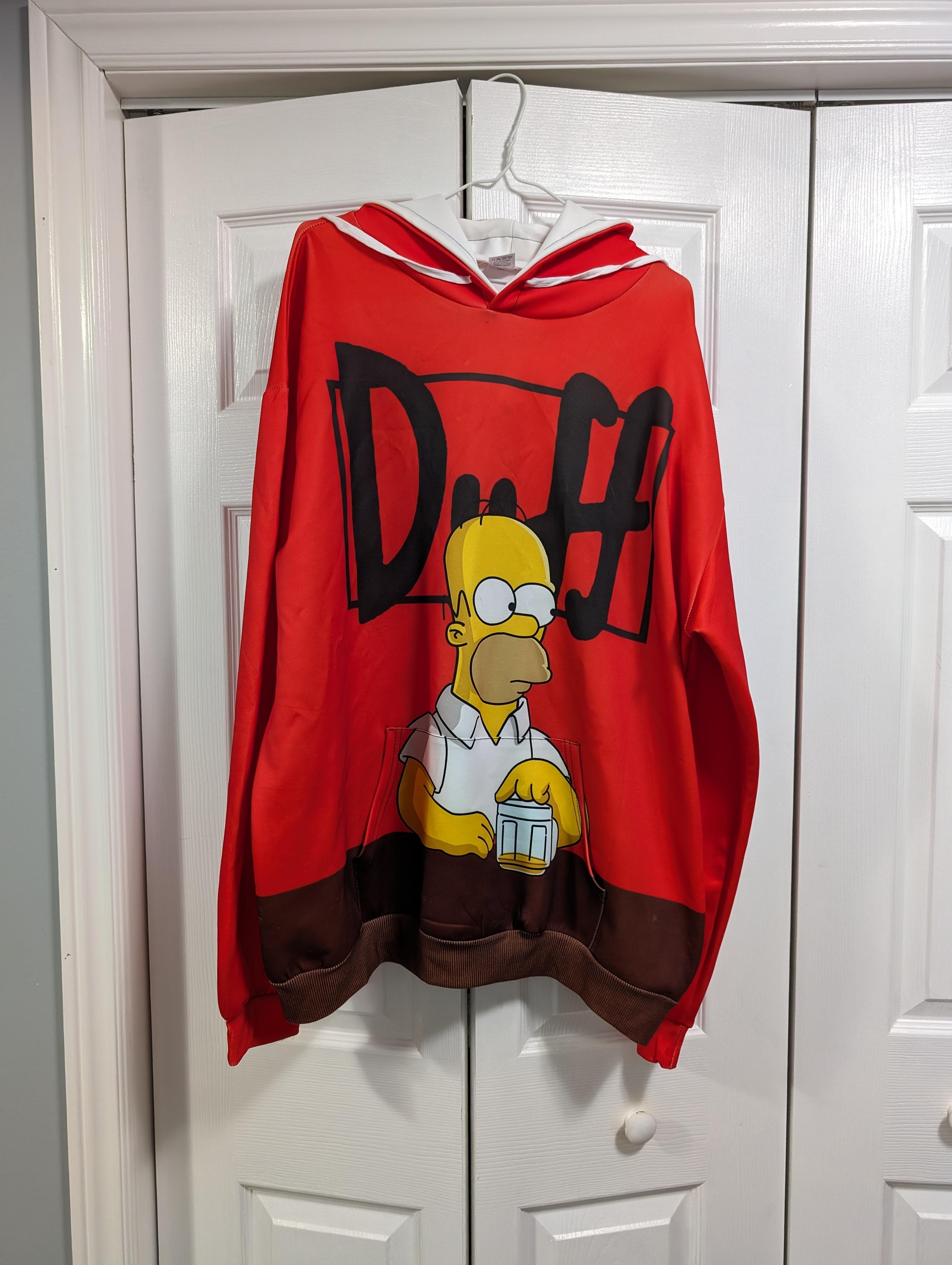 Sweat à Capuche Les Simpsons Homer Beer - Motif Brewmaster Chill-Out Weekend - Taille Unique, Coupe Classique, 241 G - Produit Officiel