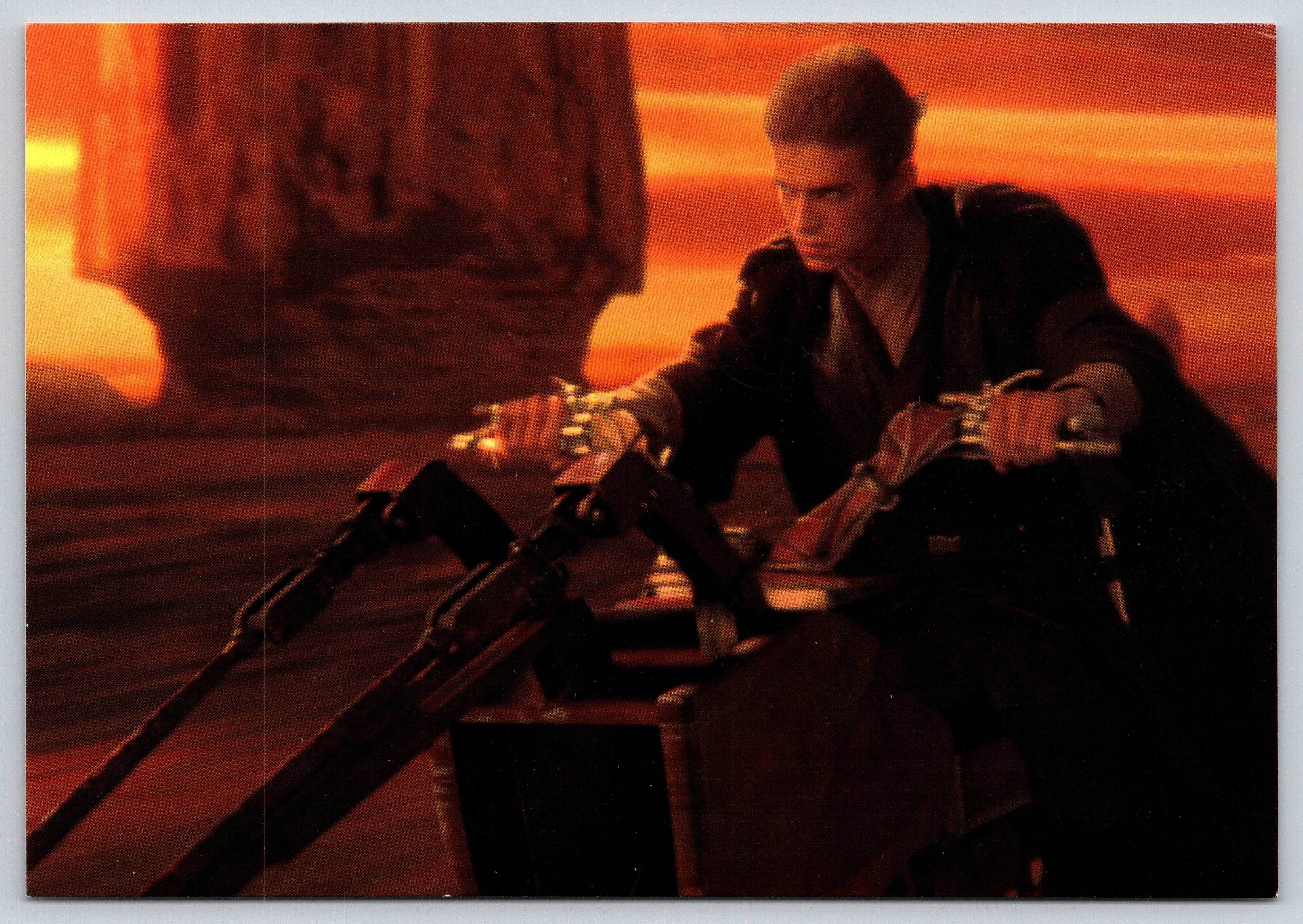 Postcard Anakin Skywalker on Speeder Bike Star Wars Attack of the ...