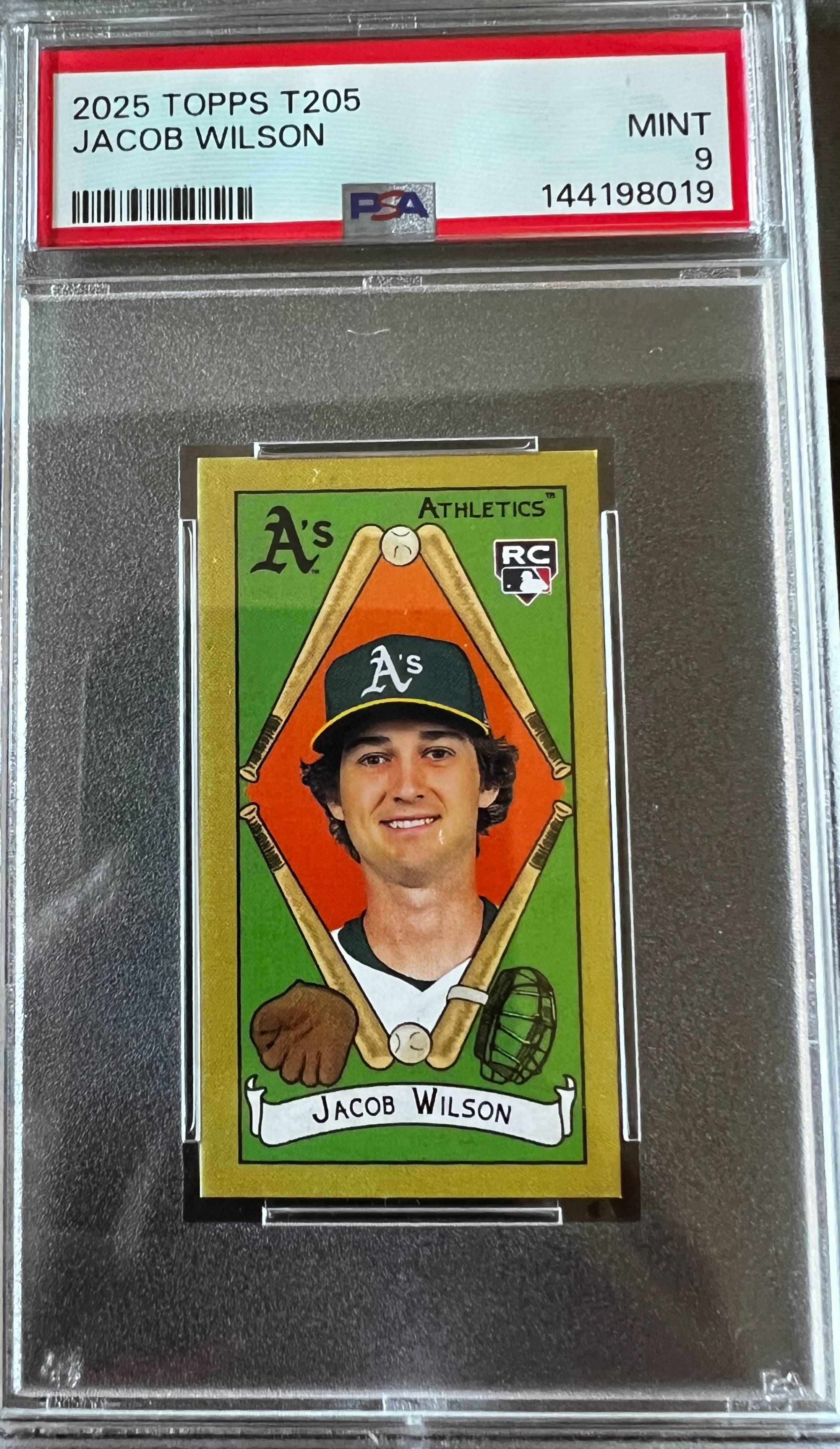 Jacob Wilson 2025 Topps T205 Rookie Card PSA 9