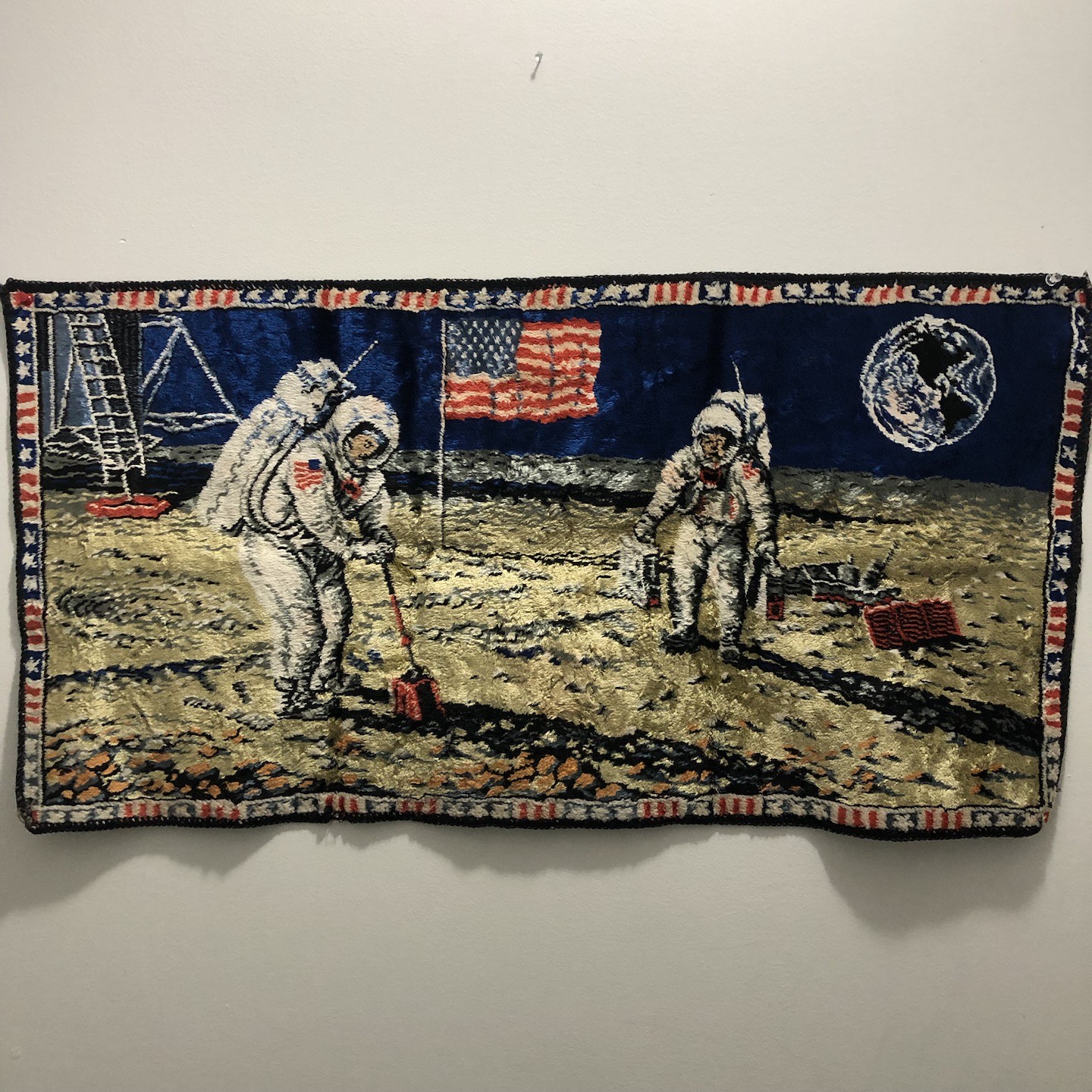 Vintage USA Apollo 11 Moon Landing 1969 Astronauts Wall Tapestry ...