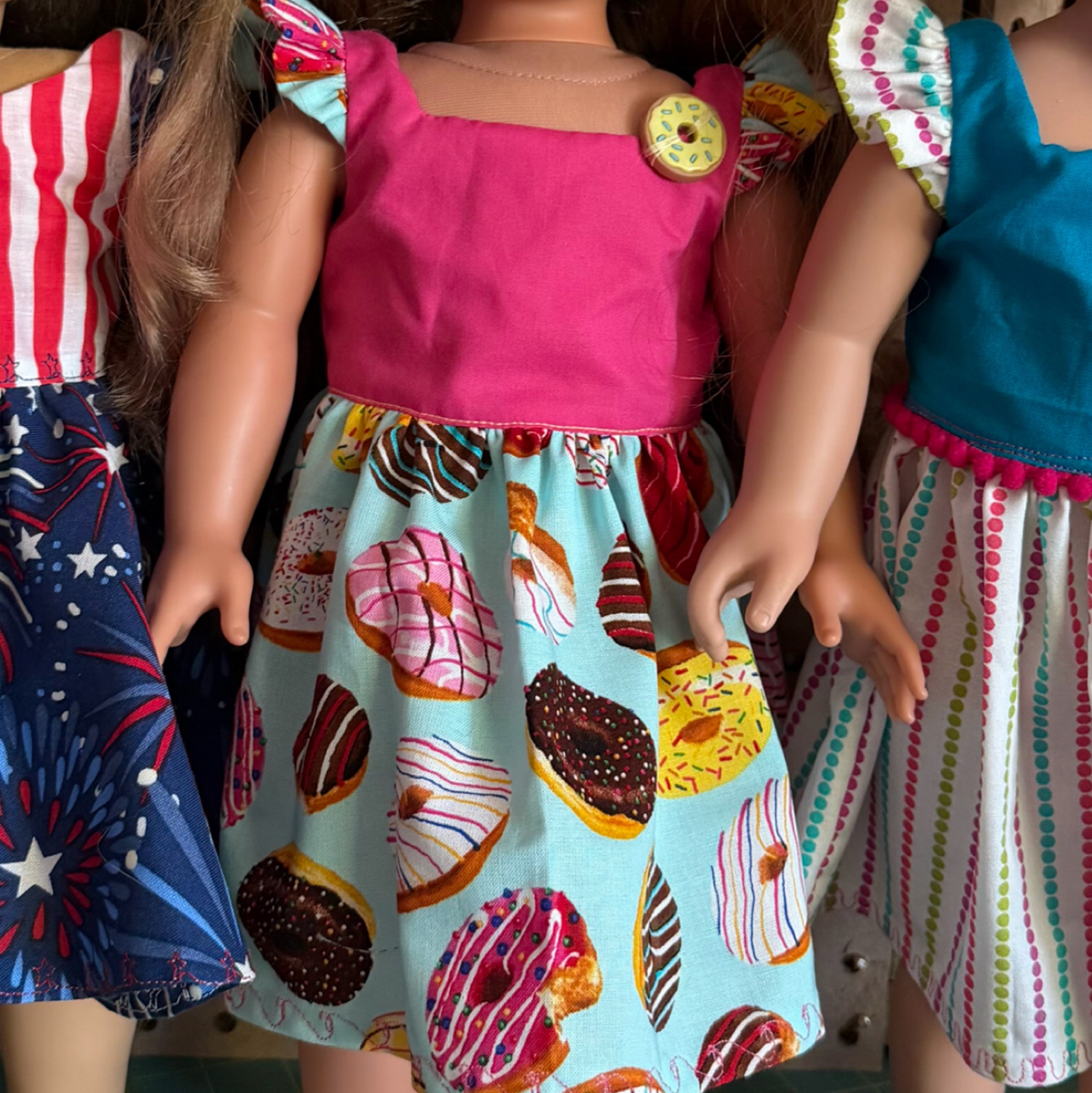 donut party dress Baby Girl Donut Birthday Outfit Sweet ONE - Made in USA