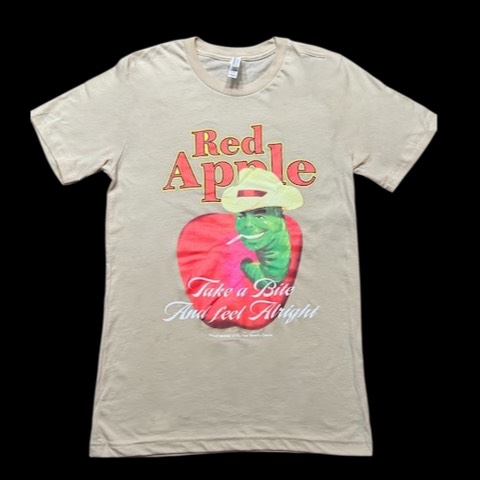 「レッド・アップル」ニュー・ビバリー・シネマ限定Tシャツ（未使用） Red Apple T-shirt - Two Colors To Choose From