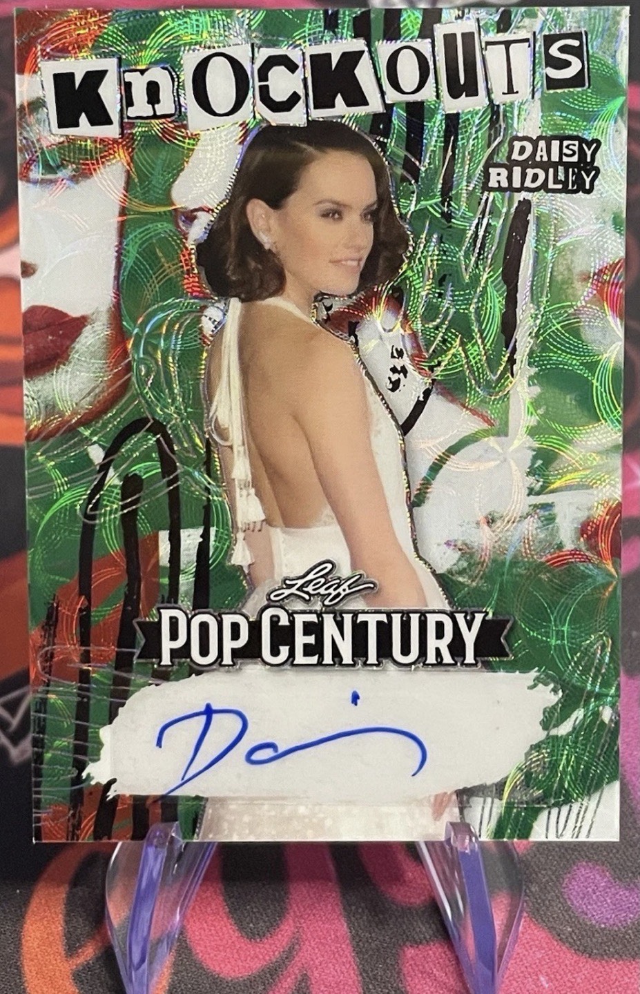 【1/1】Leaf POP CENTURY DAISY RIDLEY 直筆サイン Daisy Ridley 2023 Leaf Pop Century Autograph Card 1/1 Green Star