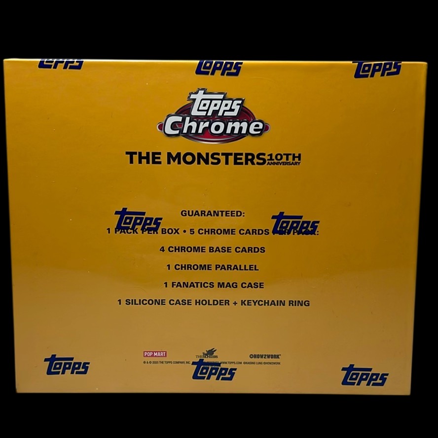 TOPPS THE MONSTERSERIES イエロー 2箱セット 2025 Topps Chrome Labubu The Monsters 10th Anniversary Box