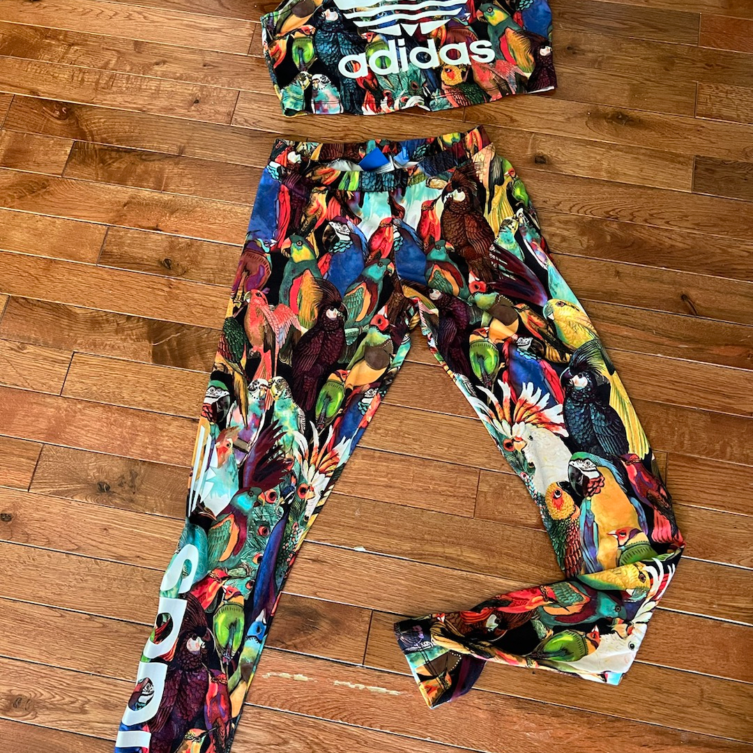 Farm Rio Bird Pattern Adidas Farm Rio Birds 2 Pc Set