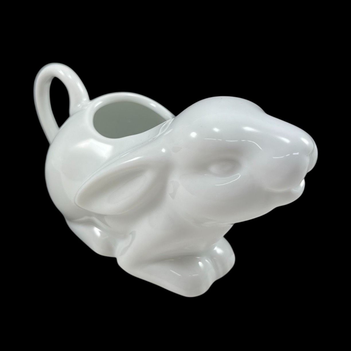 Two’s Company Mini Porcelain Rabbit Creamer #2, Miniature Bunny Creamer ...